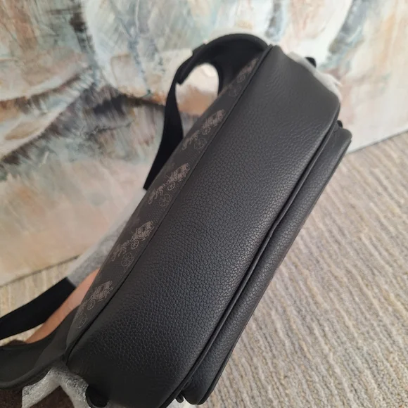 NEW COACH Hitch Belt Bag In Signature Canvas With Horse And Carriage Print $395
